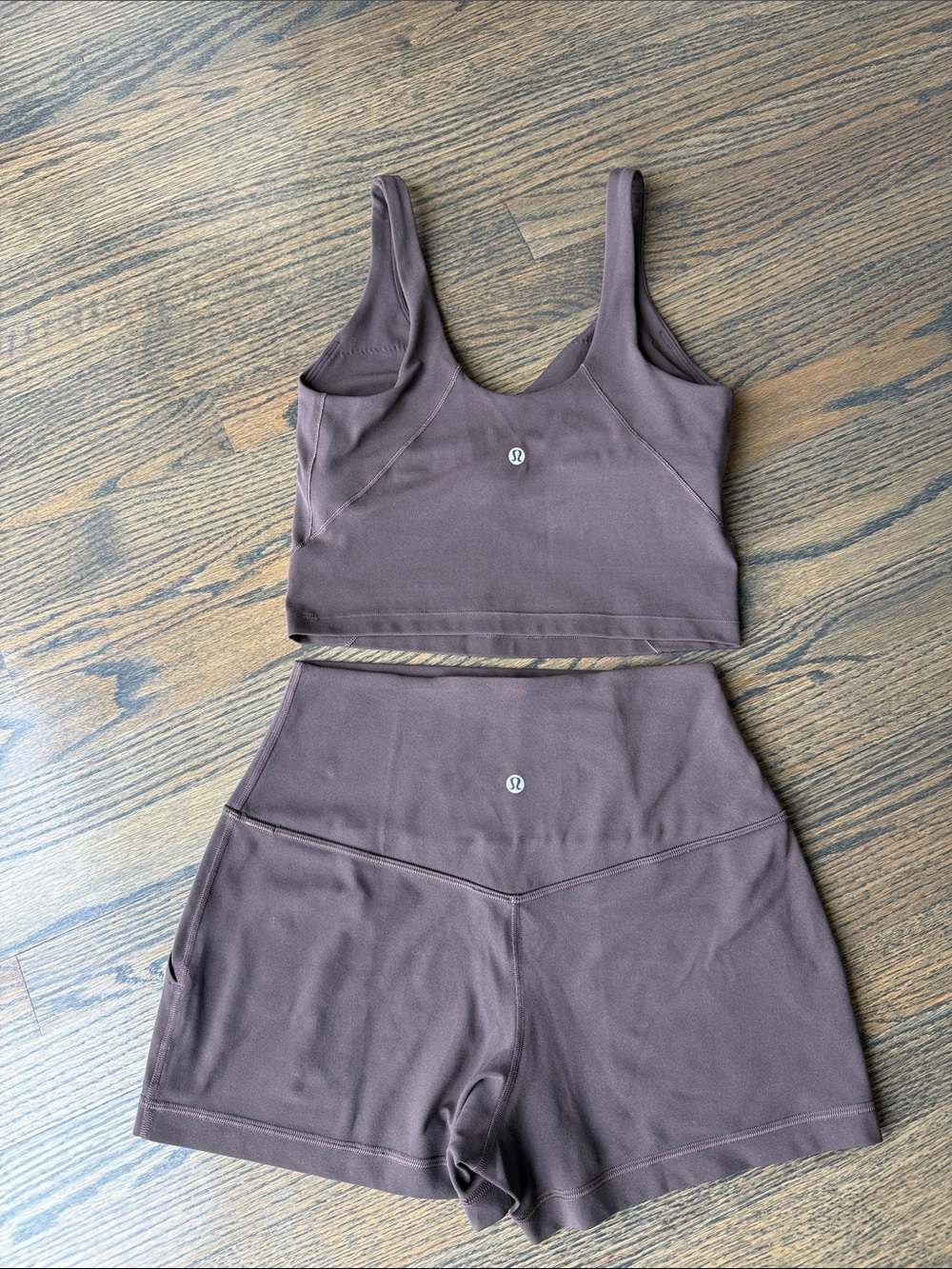 lululemon Align Classic Fit Shorts 3” & Align Tank Set Espresso Like New EUC